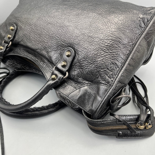 Balenciaga Medium City Arena Lambskin Black