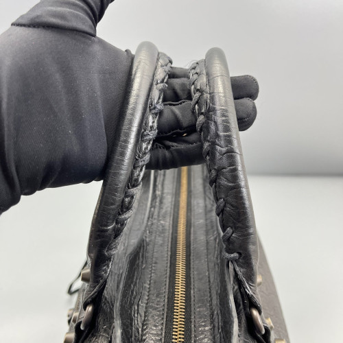 Balenciaga Medium City Arena Lambskin Black