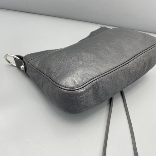 Balenciaga Hip Shoulder Bag Arena Lambskin Dark Grey