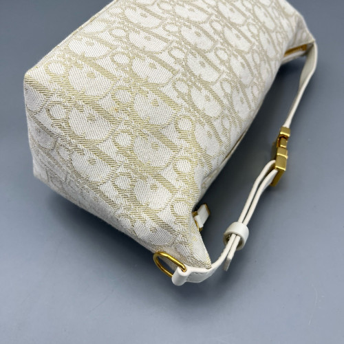 Dior Diortravel Nomad Pouch Oblique Pale Gold Beige