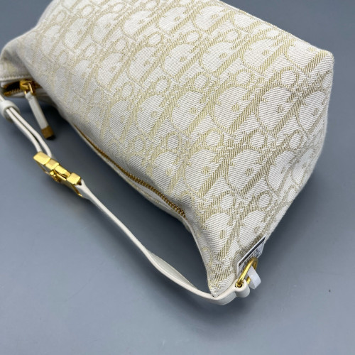 Dior Diortravel Nomad Pouch Oblique Pale Gold Beige