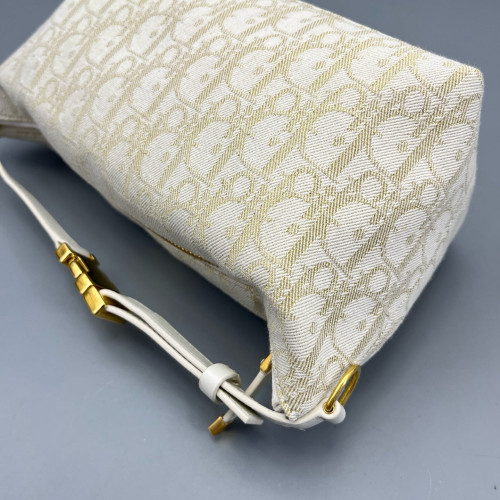 Dior Diortravel Nomad Pouch Oblique Pale Gold Beige