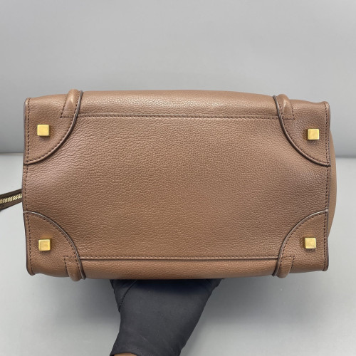 Celine Mini Luggage Calfskin Light Brown Celine Mini Luggage Calfskin Light Brown