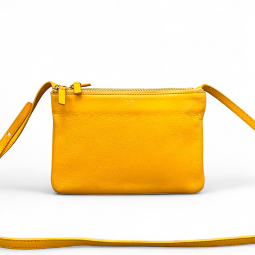 Celine Small Trio Calfskin Yellow