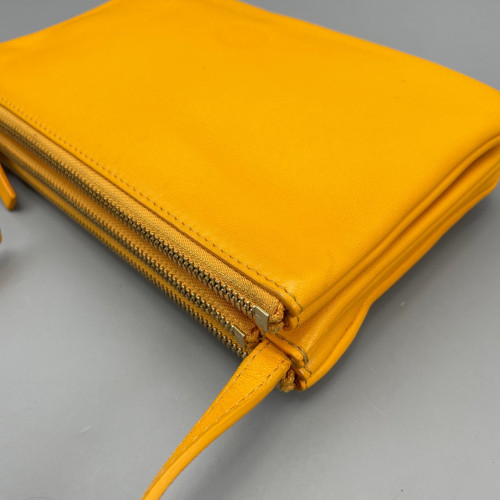 Celine Small Trio Calfskin Yellow