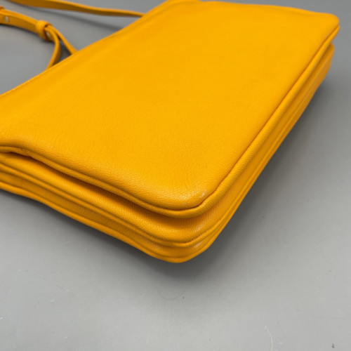 Celine Small Trio Calfskin Yellow