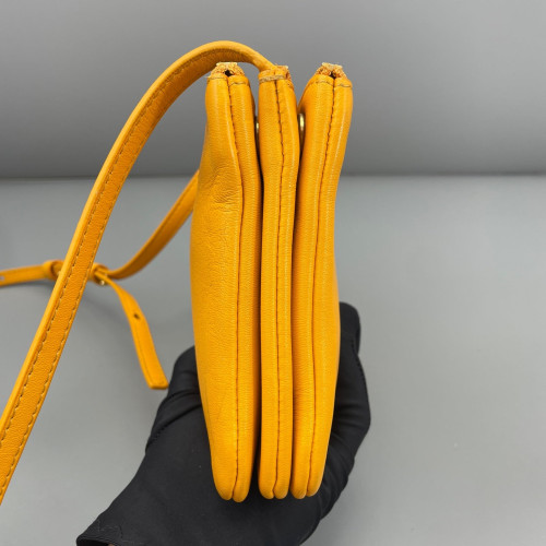 Celine Small Trio Calfskin Yellow