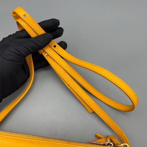 Celine Small Trio Calfskin Yellow