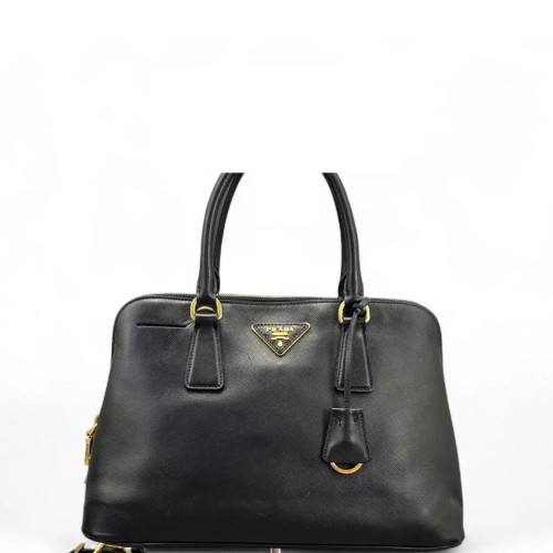 Prada Medium Lux Open Promenade Saffiano Calfskin Black