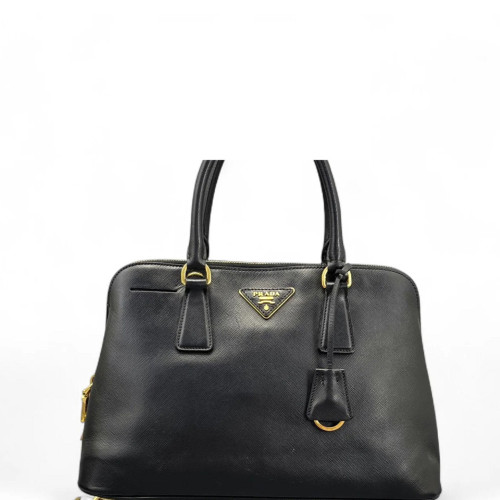 Prada Medium Lux Open Promenade Saffiano Calfskin Black