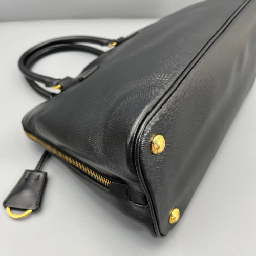 Prada Medium Lux Open Promenade Saffiano Calfskin Black
