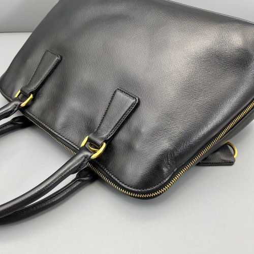 Prada Medium Lux Open Promenade Saffiano Calfskin Black