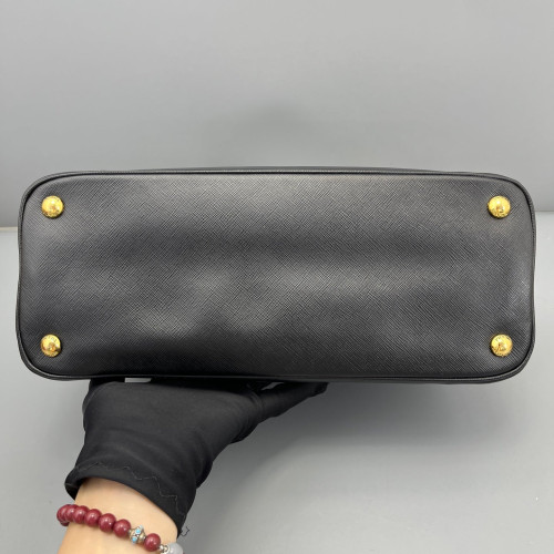 Prada Medium Lux Open Promenade Saffiano Calfskin Black