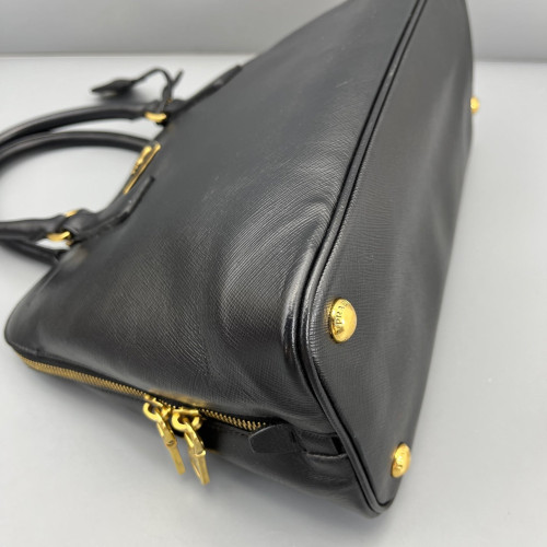 Prada Medium Lux Open Promenade Saffiano Calfskin Black