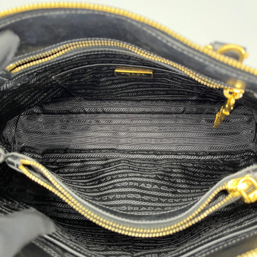 Prada Medium Lux Open Promenade Saffiano Calfskin Black