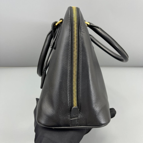Prada Medium Lux Open Promenade Saffiano Calfskin Black
