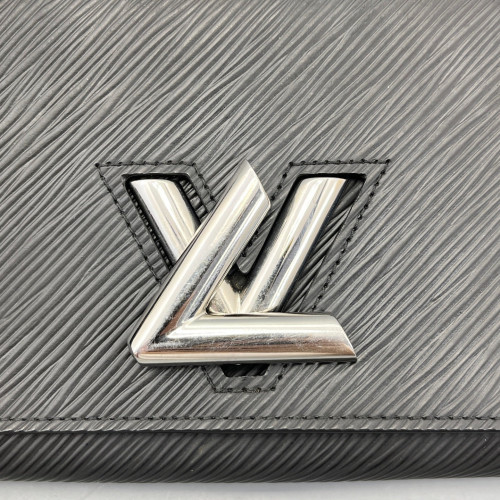 Louis Vuitton Twist Belt Chain Wallet Epi Black