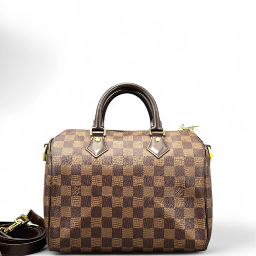 Louis Vuitton Speedy Bandouliere 25 Damier Ebene Brown