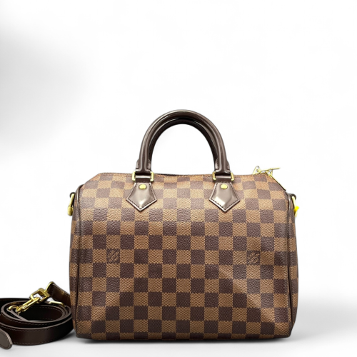 Louis Vuitton Speedy Bandouliere 25 Damier Ebene Brown