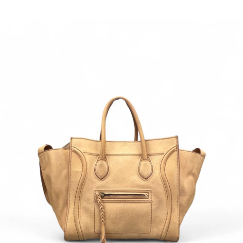 Celine Medium Luggage Phantom Grained Calfskin Khaki