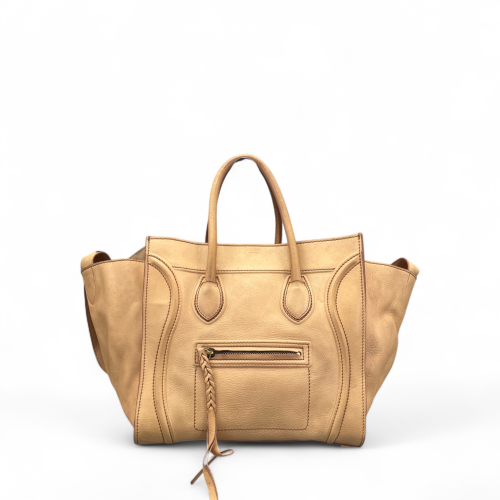 Celine Medium Luggage Phantom Grained Calfskin Khaki