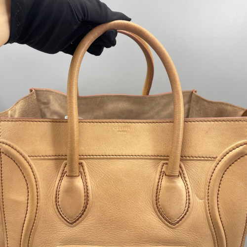 Celine Medium Luggage Phantom Grained Calfskin Khaki