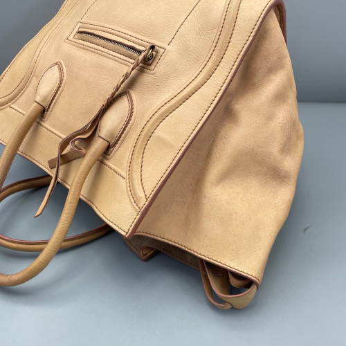 Celine Medium Luggage Phantom Grained Calfskin Khaki