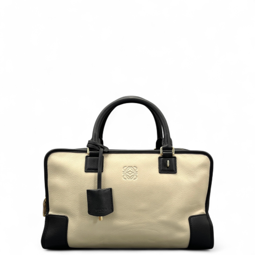 Loewe Amazona 36 Calfskin Black Beige Loewe Amazona 36 Calfskin Black Beige
