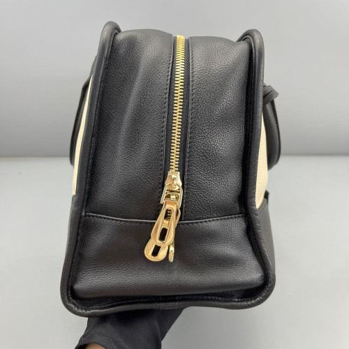 Loewe Amazona 36 Calfskin Black Beige Loewe Amazona 36 Calfskin Black Beige