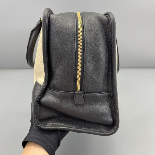 Loewe Amazona 36 Calfskin Black Beige Loewe Amazona 36 Calfskin Black Beige