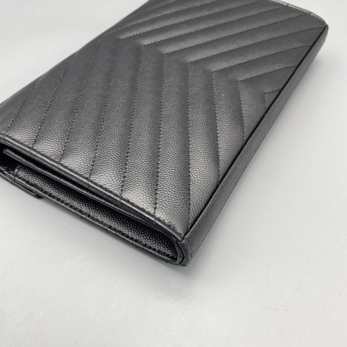 Yves Saint Laurent Envelope Wallet On Chain Shiny Caviar Calfskin Black Yves Saint Laurent Envelope Wallet On Chain Shiny Caviar Calfskin Black