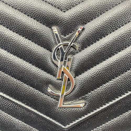 Yves Saint Laurent Envelope Wallet On Chain Shiny Caviar Calfskin Black Yves Saint Laurent Envelope Wallet On Chain Shiny Caviar Calfskin Black