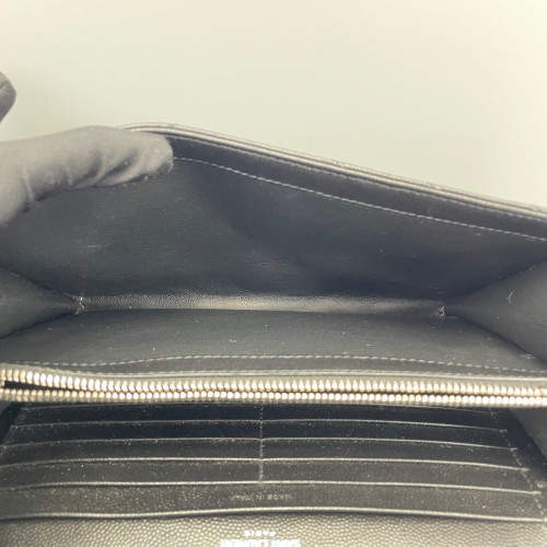 Yves Saint Laurent Envelope Wallet On Chain Shiny Caviar Calfskin Black Yves Saint Laurent Envelope Wallet On Chain Shiny Caviar Calfskin Black