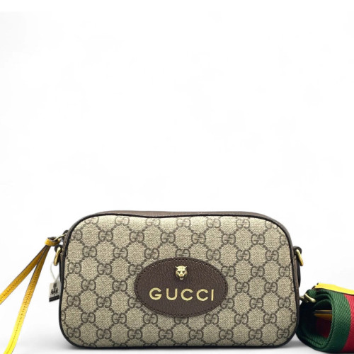 Gucci Neo Vintage Shoulder Bag GG Supreme Monogram Beige Ebony Gucci Neo Vintage Shoulder Bag GG Supreme Monogram Beige Ebony