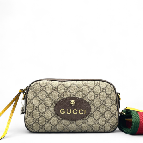 Gucci Neo Vintage Shoulder Bag GG Supreme Monogram Beige Ebony Gucci Neo Vintage Shoulder Bag GG Supreme Monogram Beige Ebony