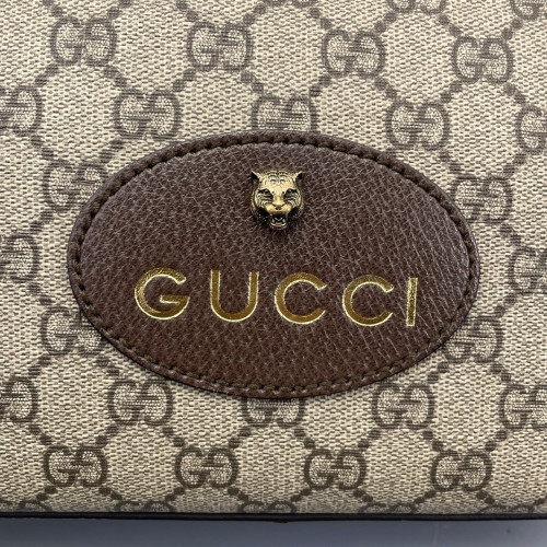 Gucci Neo Vintage Shoulder Bag GG Supreme Monogram Beige Ebony Gucci Neo Vintage Shoulder Bag GG Supreme Monogram Beige Ebony