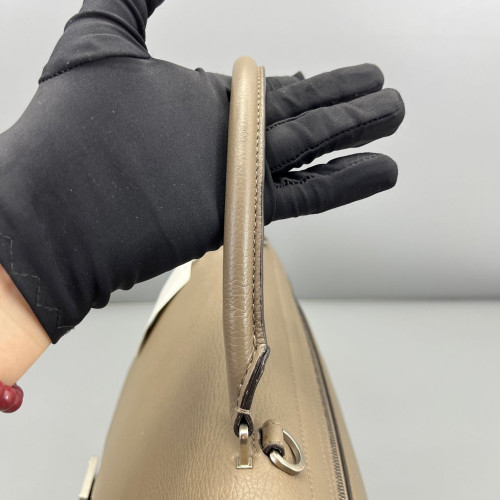 Celine Medium Trapeze Calfskin Suede Grey