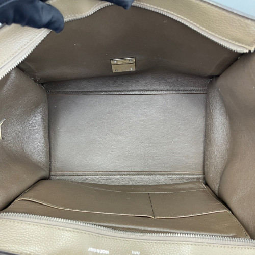Celine Medium Trapeze Calfskin Suede Grey