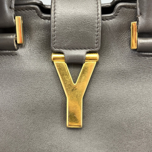 Yves Saint Laurent Small Cabas Chyc Calfskin Dark Grey