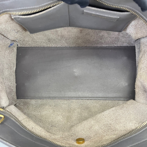 Yves Saint Laurent Small Cabas Chyc Calfskin Dark Grey