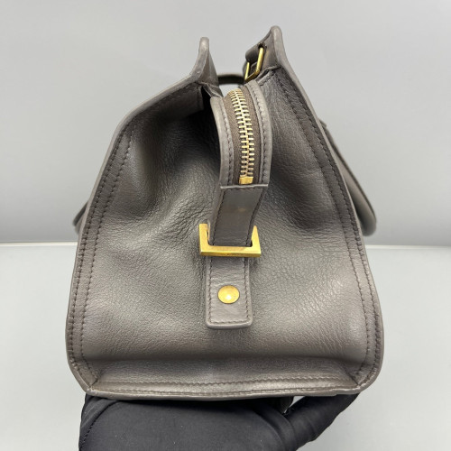 Yves Saint Laurent Small Cabas Chyc Calfskin Dark Grey