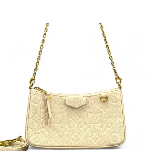 Louis Vuitton Easy Pouch On Strap Monogram Empreinte White