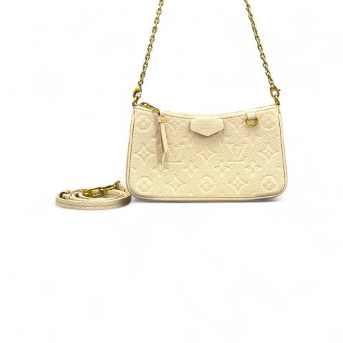 Louis Vuitton Easy Pouch On Strap Monogram Empreinte White