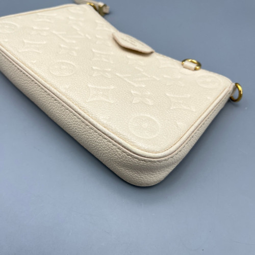 Louis Vuitton Easy Pouch On Strap Monogram Empreinte White