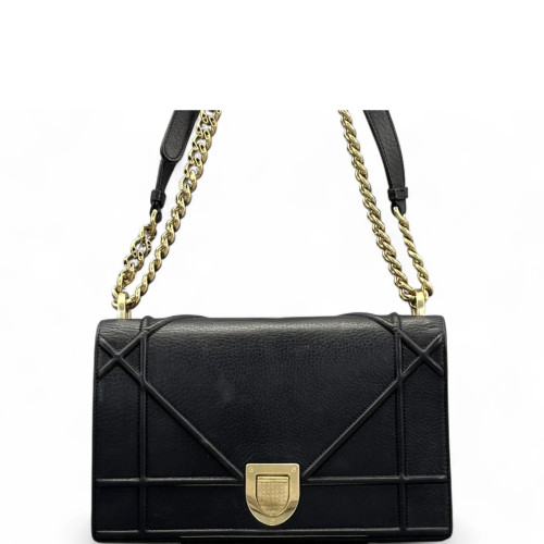 Dior Medium Diorama Grained Calfskin Black Dior Medium Diorama Grained Calfskin Black