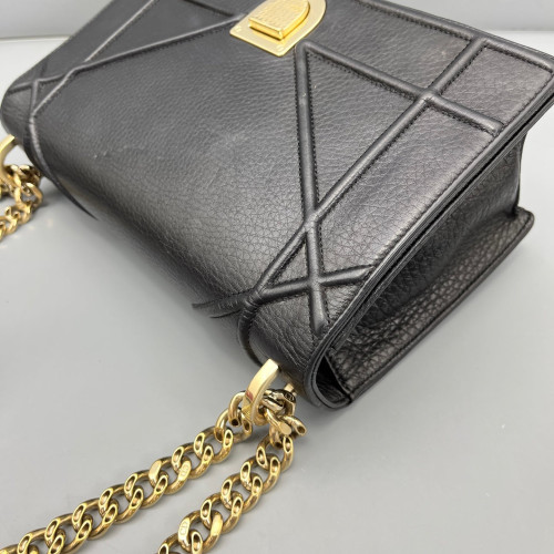 Dior Medium Diorama Grained Calfskin Black Dior Medium Diorama Grained Calfskin Black