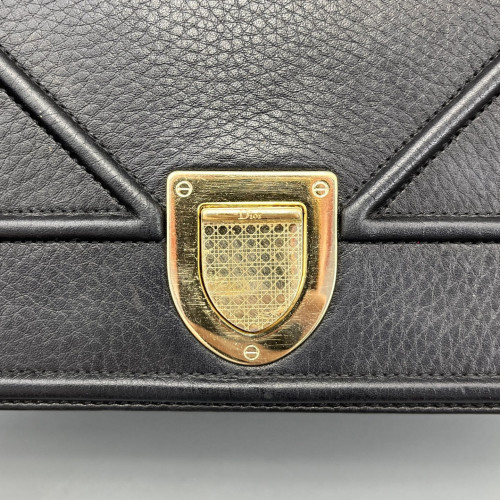 Dior Medium Diorama Grained Calfskin Black Dior Medium Diorama Grained Calfskin Black