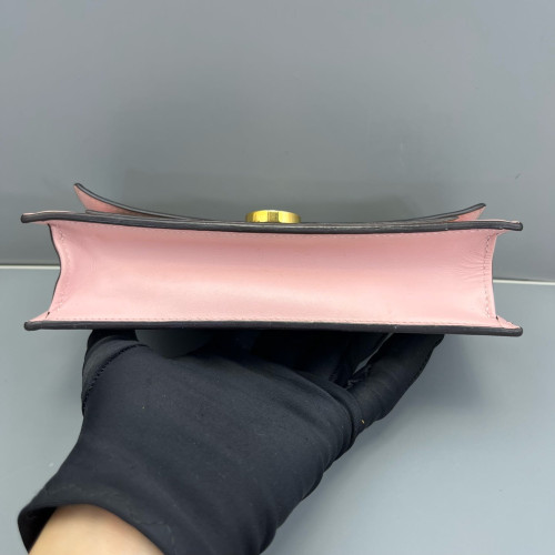 Louis Vuitton Flore Chain Wallet Monogram Brown Pink