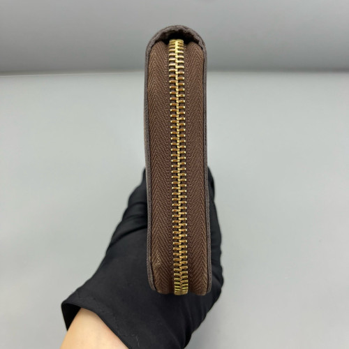 Louis Vuitton Zippy Wallet Damier Ebene Brown