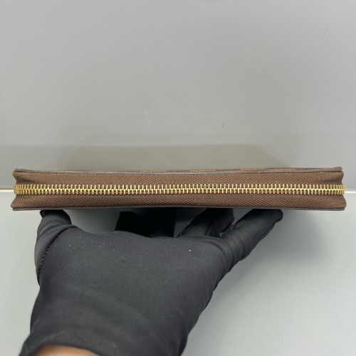 Louis Vuitton Zippy Wallet Damier Ebene Brown
